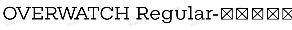 OVERWATCH Regular字体转换